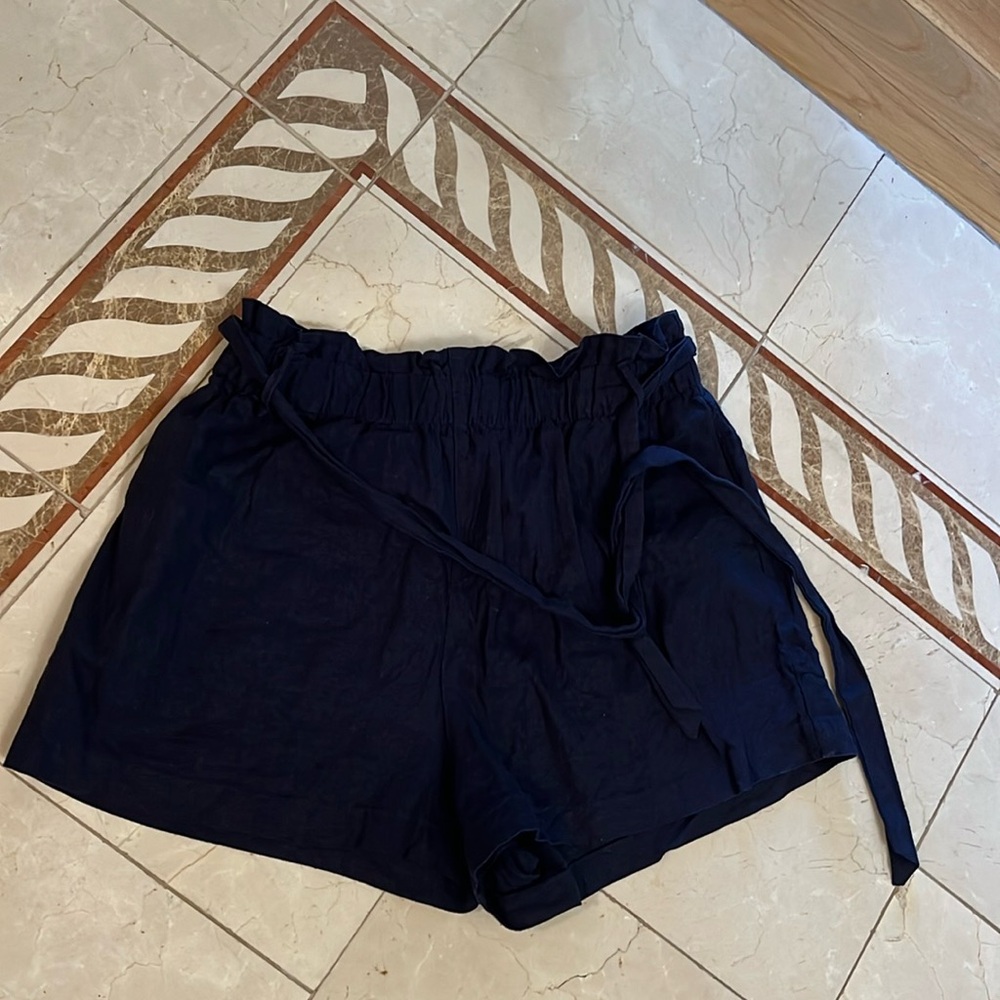 BLU PEPPER paper bag women shorts